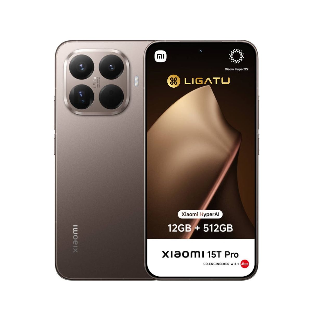 Xiaomi 15T PRO 12GB/1TB Mocha Gold - Ligatu